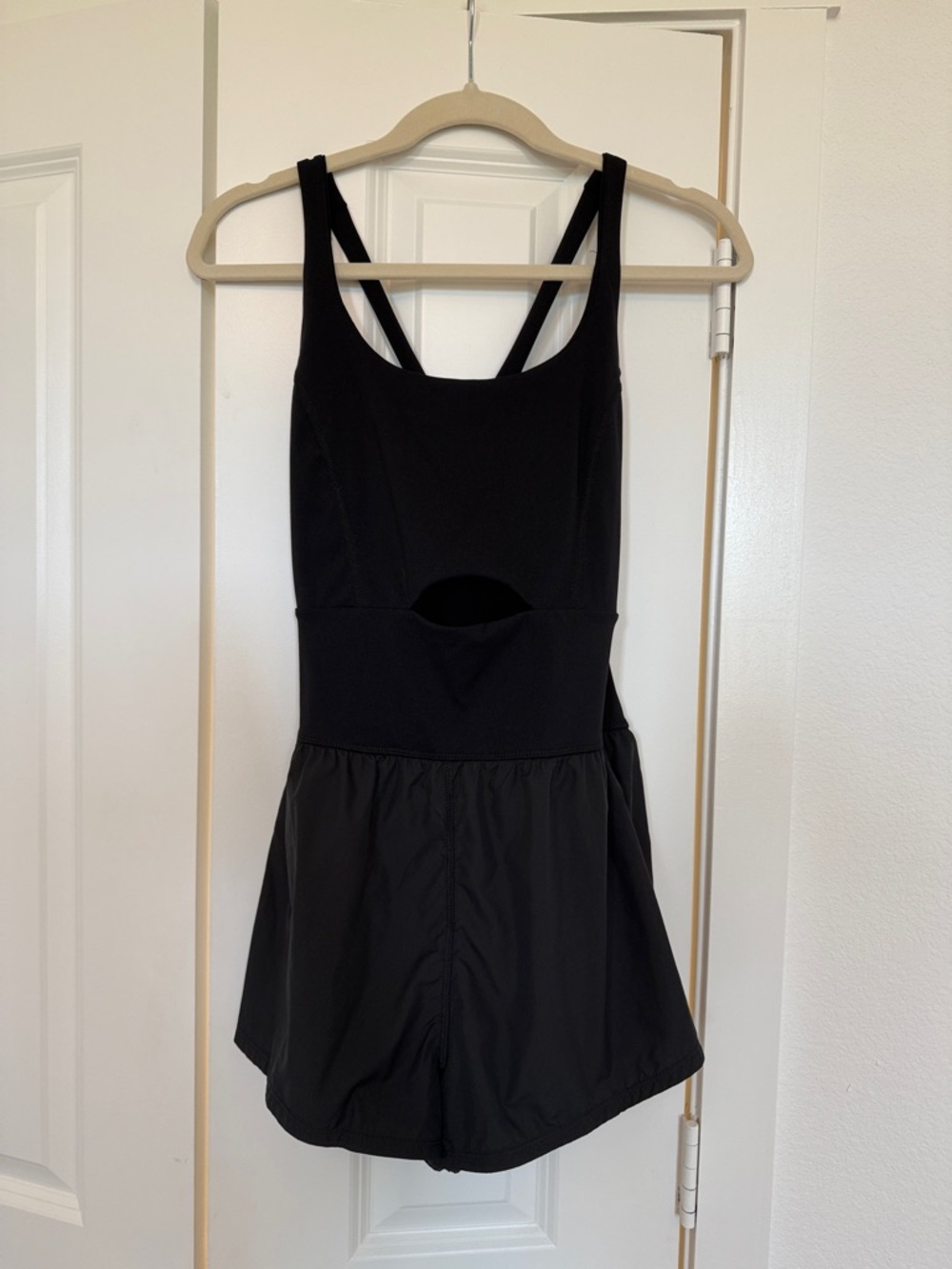 FP Movement by Free People Black Athletic Romper